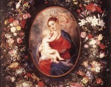 The Virgin and Child in a Garland of Flower WGA. ,  