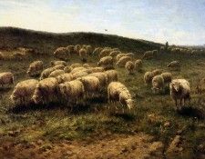 Westerbeek Cornelis Herdsman with sheep Sun . Westerbeek, 