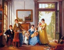 Strij van Abraham Hendrik Weymans and his family Sun . Strij,  