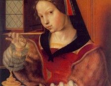 HEMESSEN Jan Sanders van Woman Weighing Gold. Hemessen, �� ������� ���