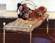 Bacon Three Studies of figures on Beds, Left 1972. , 