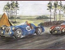 c 1949 the delahaye smokig unther the hood.  