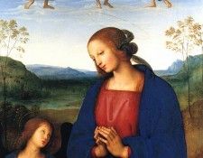 Perugino The Virgin and child with an angel. , 