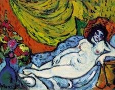 Vlaminck Grand nue au divan (Reclining nude), 1905, Museum o.   