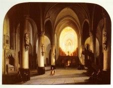 Elven Jan Baptiste Tetar van Interior Of A Church.     Tetar