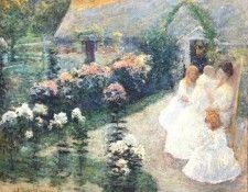 twachtman on the terrace c1897. Twachtmann,  