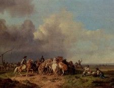Burkel Heinrich The Horse Round Up. Burkel, 