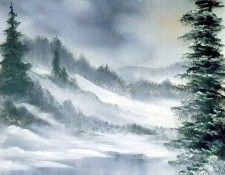 bob ross csg036 grey winter. , 