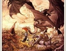 bs-fsf- Michael Kaluta- Eowyn And The Witch- King Of Angmar. Kaluta, 