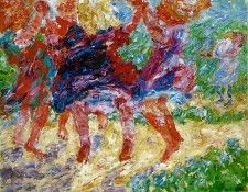 Nolde Wildly Dancing Children, 1909, 73x88 cm,. ,  