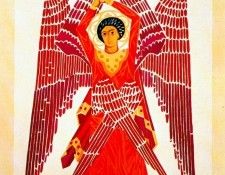 goncharova liturgy six-winged-seraph 1914. , 