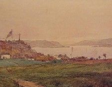 Looking North on the Hudson. Cropsey, Jasper Francis
