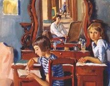 serebryakova tata and katya 1917.    (1884-1967)