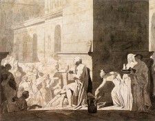 DAVID Jacques Louis Homer Reciting his Verses to the Greeks. , -