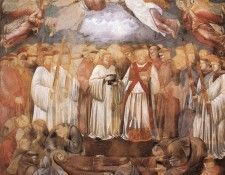 Giotto   Legend of St Francis   [20]   Death and Ascension of St Francis. ������ �� �������