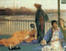 Whistler Variations in Flesh Colour and Green The Balcony. ,   