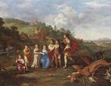 POELENBURGH Cornelis van Children Of Frederick V Prince Elector Of Pfalz And King Of Bohemia. Poelenburgh,  