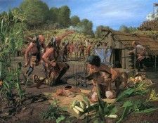 kb Buxton John-Engaging the Shawnee Village. , 