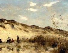 Corot A Dune at Dunkirk. , --