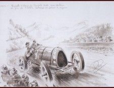 c 1912 ettore bugatti at the mont ventoux. ��� ���