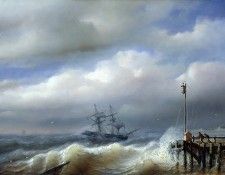 Rough Sea in Stormy Weather, 1846. ,  