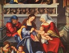 Cranach d.a. The Holy Family, 1509, Stadelaches Kunstinstitu. ,  