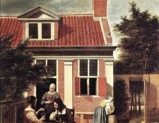 HOOCH Pieter de Village House. Hooch, Pieter De