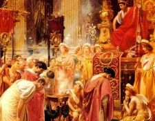 Pigna Alessandro Paying Homage To The Emperor. Pigna, 