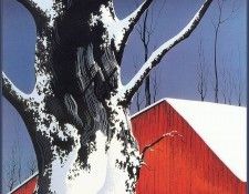 lrsEE027EarleEyvind-RedBarnandTreeSnow. Эрл, Эйвинд