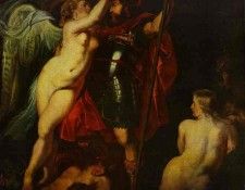 Peter Paul Rubens - The Champion of Virtue (Mars), Crowned by the Goddess of Victory. ,  