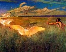 indian-hunting(george de forest brush)1887-fl art csg002. �����, ������ �� ������