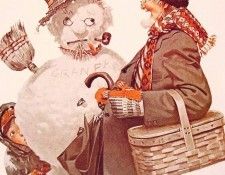 Grandfather and Snowman. , 