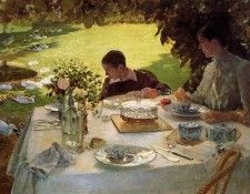 Nittis de Guiseppe Breakfast in the garden Sun. ������, ��