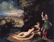 DOSSI Dosso Diana and Calisto. , 