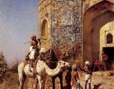 Weeks Edwin Old Blue Tiled Mosque Outside Of Delhi India. ������, ����� ����