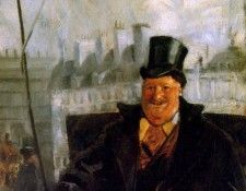 Krohg Christian Parisian coachman Sun. , 