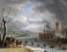 Dalens Dirck III Winter landscape Sun. Dalens, ����