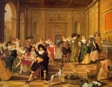 HALS Dirck Banquet Scene In A Renaissance Hall. , 