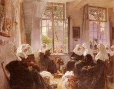 Silbert Max The Lacemakers Of Ghent At Prayer. Silbert, ����