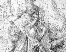 Baldung Grien Phyllis and Aristotle, pen and black ink, Muse.  Grien, 