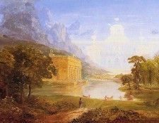 Cole Thomas The Cross and the World Study for -The Pilgrim of the World on His Journehy-. ����, �����