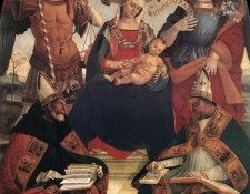SIGNORELLI Luca The Trinity The Virgin And Two saints. , 