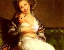 Vigee Lebrun Elisabeth Louise Madame Vigee Lebrun Et Sa Fille.  ,  