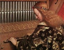 Eyck Jan van The Ghent Altarpiece Angels Playing Music detail. ,  