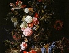 Aelst Willem Vase with flowers Sun. Aelst,  