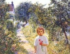 perry little girl in a lane, giverny c1906-7.  