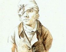 FRIEDRICH Caspar David Self Portrait With Cap And Sighting Eye Shield. ,  
