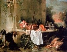 Oudry Jean-Baptiste The dead wolf Sun. ����, ���-������