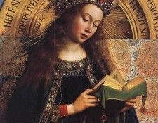 Eyck Jan van The Ghent Altarpiece Virgin Mary detail. ,  