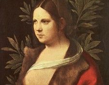 GIORGIONE LAURA, 1506, ART HISTORY MUSEUM, VIENNA.. ���������
